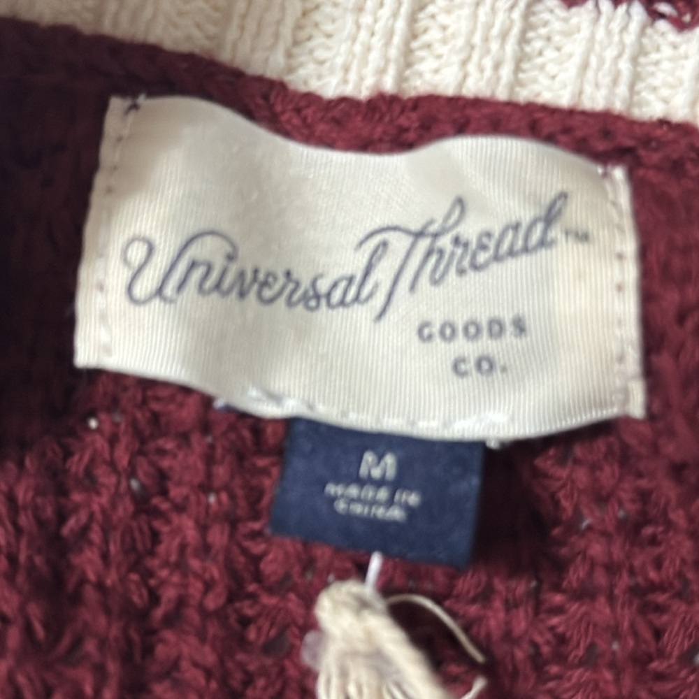 Universal Threads Chunky Knit Varsity Cardigan NWT - Picture 7 of 8